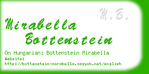 mirabella bottenstein business card